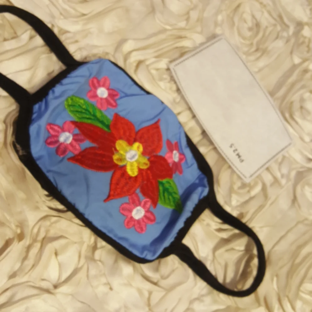 Face Mask Embroidered Fashion Mask.